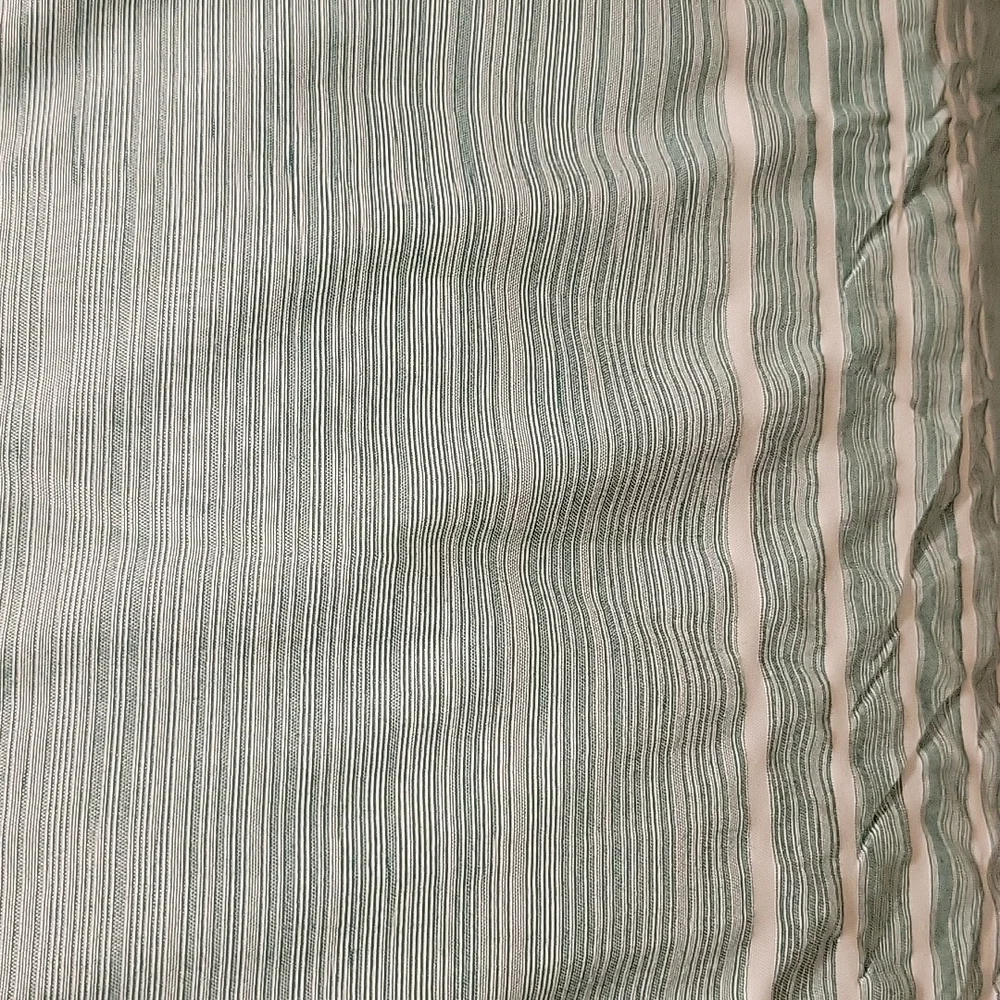 Bedsure Sage Green white stripe comforter Queen 88x88